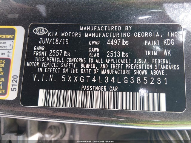 Kia Optima Lx