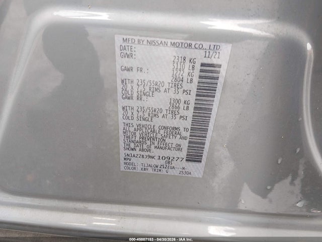 Nissan Murano Sv Fwd
