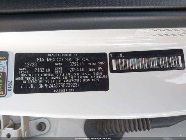 Kia Forte Lxs