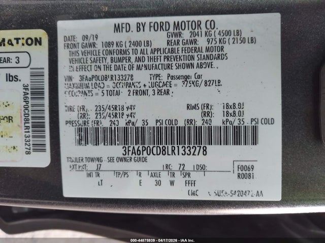 Ford Fusion Sel
