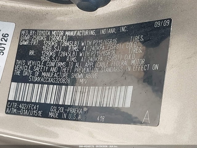 Toyota Sienna Le