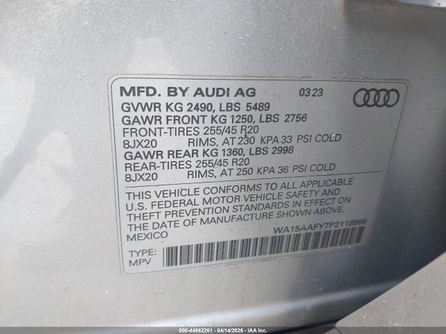 Audi Q5 Premium Plus 45 Tfsi S Line Quattro S Tronic