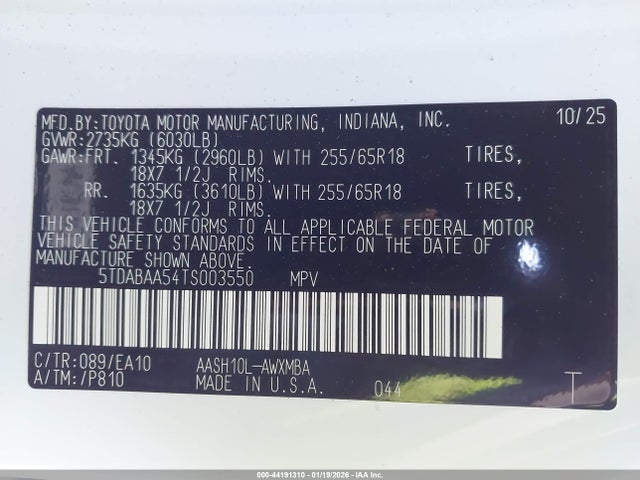 Toyota Grand Highlander Hybrid Xle
