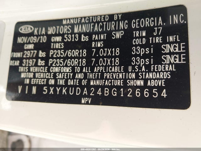 Kia Sorento Ex V6