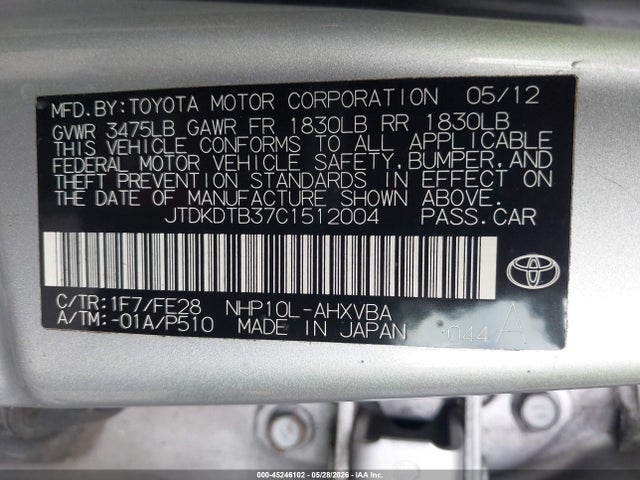 Toyota Prius c One