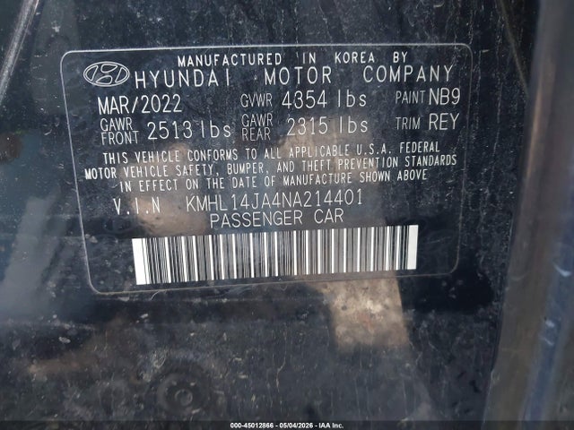 Hyundai SONATA Sel