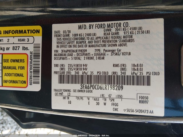 Ford Fusion Sel