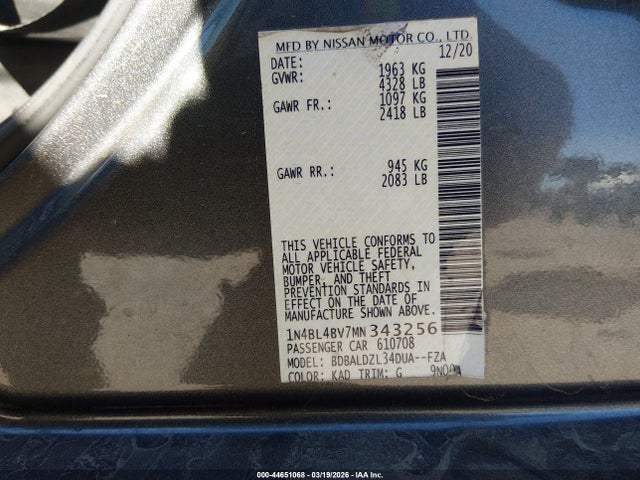 Nissan Altima S Fwd