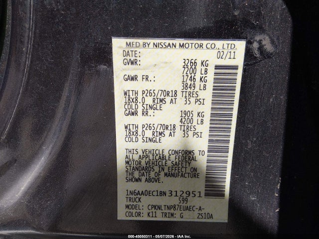 Nissan Titan Sv