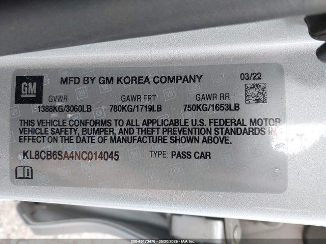Chevrolet Spark Fwd Ls Automatic
