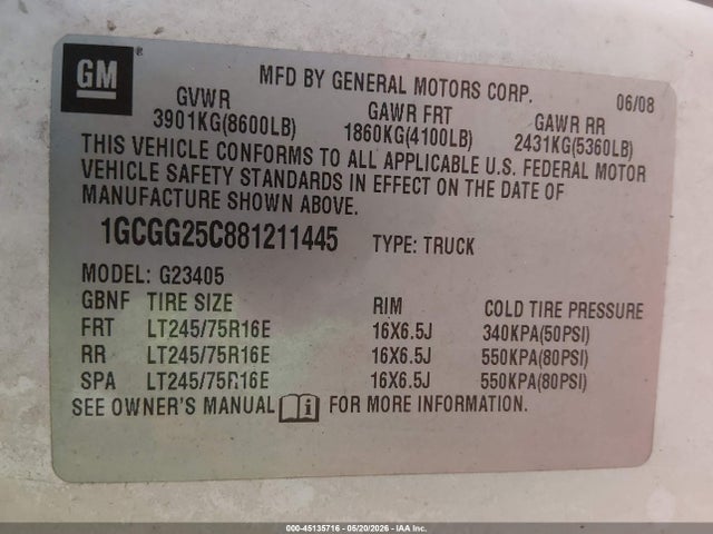 Chevrolet Express Work Van