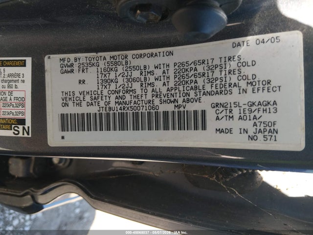 Toyota 4Runner Sr5 Sport V6