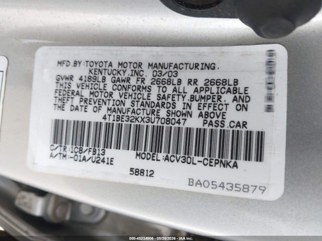 Toyota Camry Le