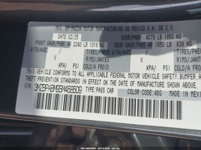 Mazda Mazda3 2.5 S Select Sport
