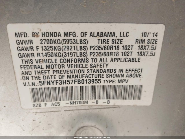 Honda Pilot Ex-l