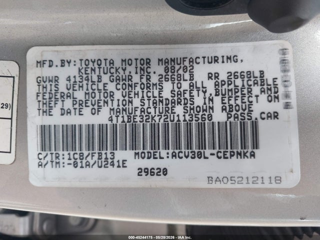 Toyota Camry Le