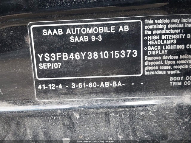 Saab 9-3 2.0t