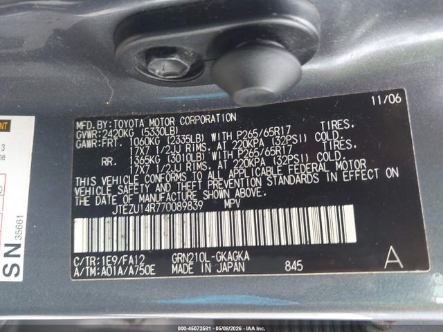 Toyota 4Runner Sr5 V6