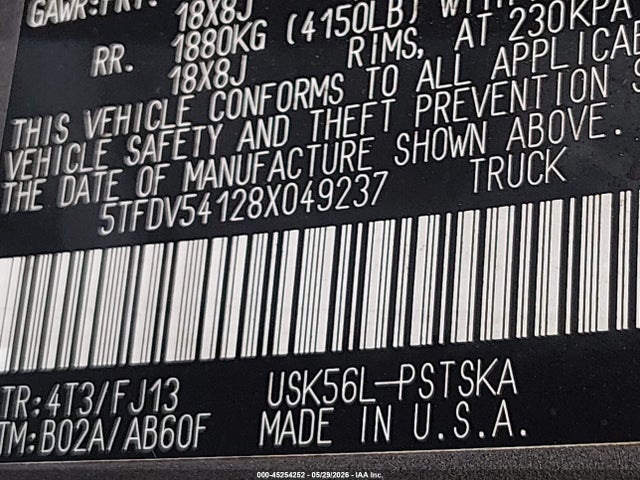 Toyota Tundra Sr5 5.7l V8