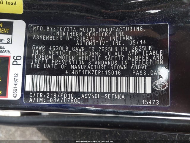 Toyota Camry Le