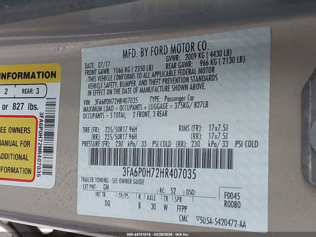 Ford Fusion Se