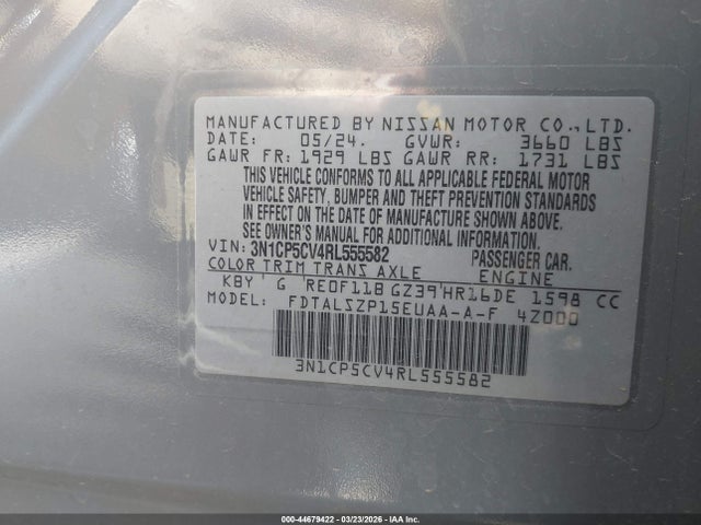 Nissan Kicks Sv Xtronic Cvt