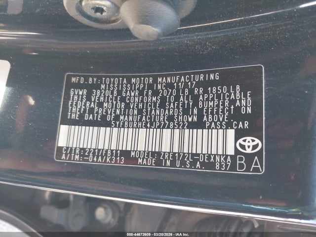 Toyota Corolla Le