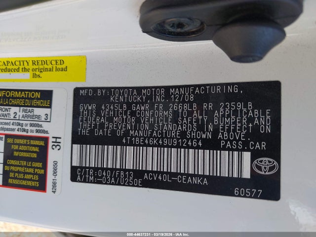 Toyota Camry Le