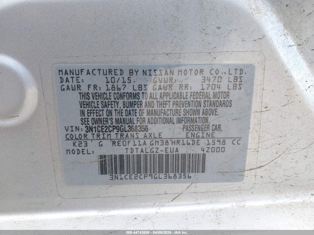 Nissan Versa Sr