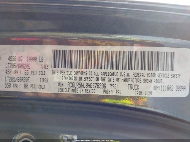 Ram 2500 Laramie  4x4 6'4 Box