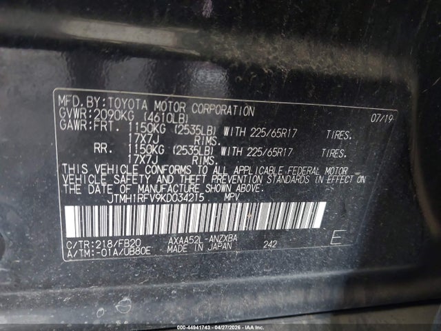 Toyota RAV4 Le