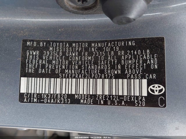 Toyota Corolla Le