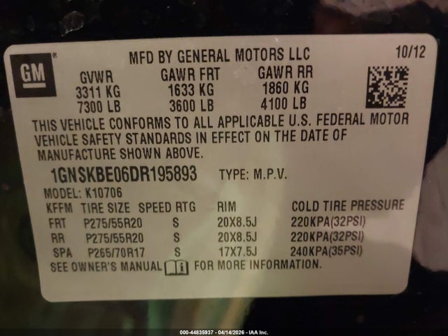 Chevrolet Tahoe Lt