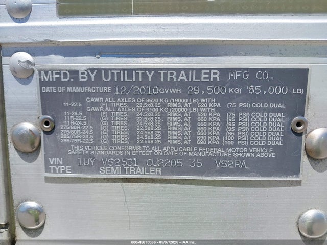 Utility Trailer Mfg Reefer Semi Trailer