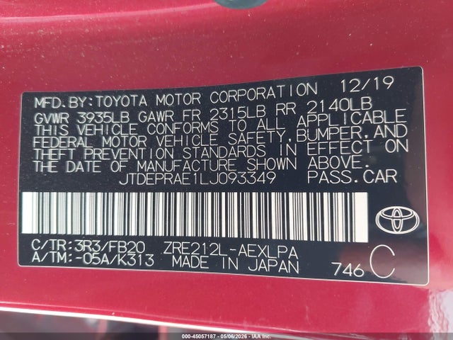 Toyota Corolla Le