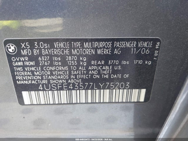 BMW X Series 3.0si