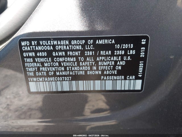 Volkswagen Passat 3.6l V6 Sel Premium