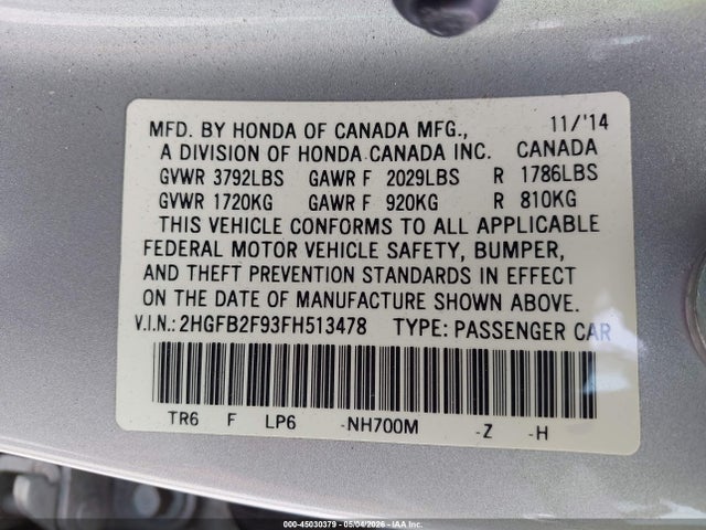 Honda Civic Ex-l