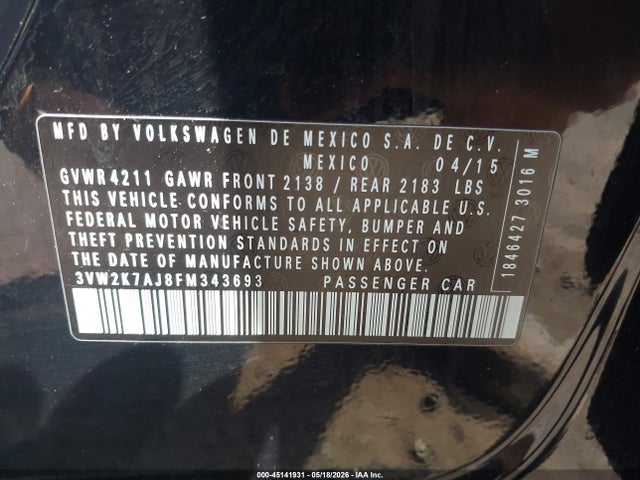Volkswagen Jetta 2.0l S