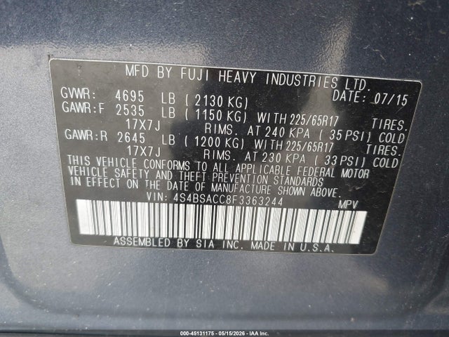 Subaru Outback 2.5i Premium