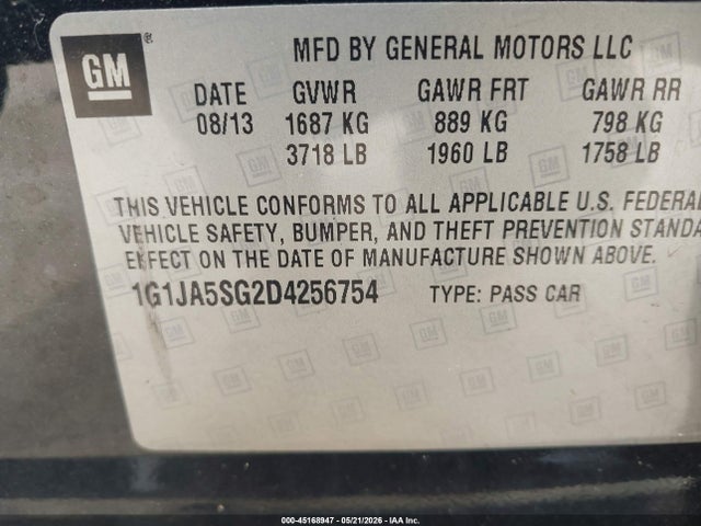 Chevrolet Sonic Ls Auto