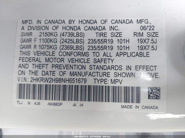 Honda CR-V Awd Touring