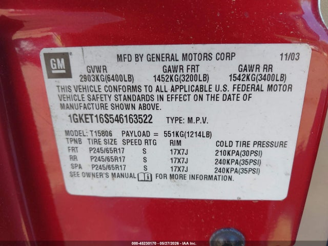 GMC Envoy XL Slt