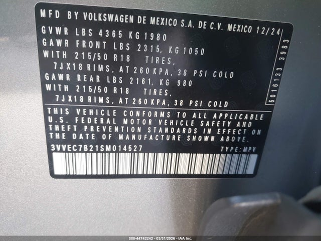 Volkswagen Taos 1.5t Se
