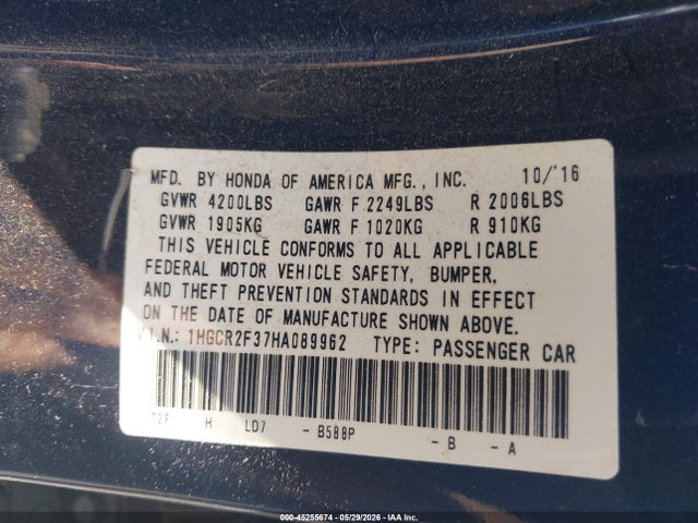 Honda Accord Lx