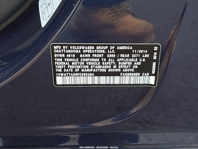 Volkswagen Passat 1.8t Wolfsburg Edition