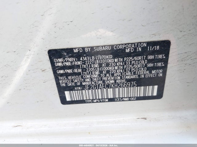 Subaru Crosstrek 2.0i Premium