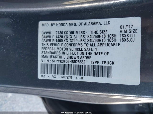 Honda Ridgeline Rtl