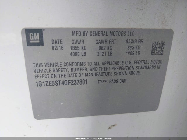 Chevrolet Malibu 1lt