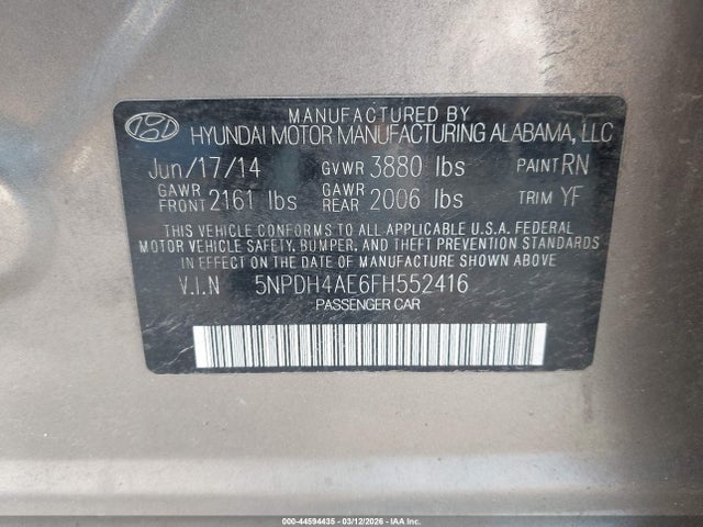 Hyundai ELANTRA Se